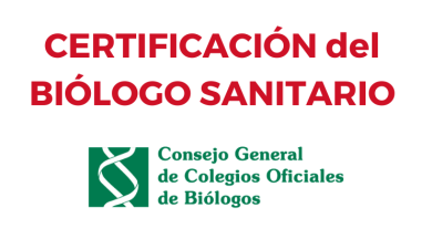 Certificación del Biólogo Sanitario por el CGCOB