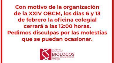 Horario especial 6 y 13 de febrero